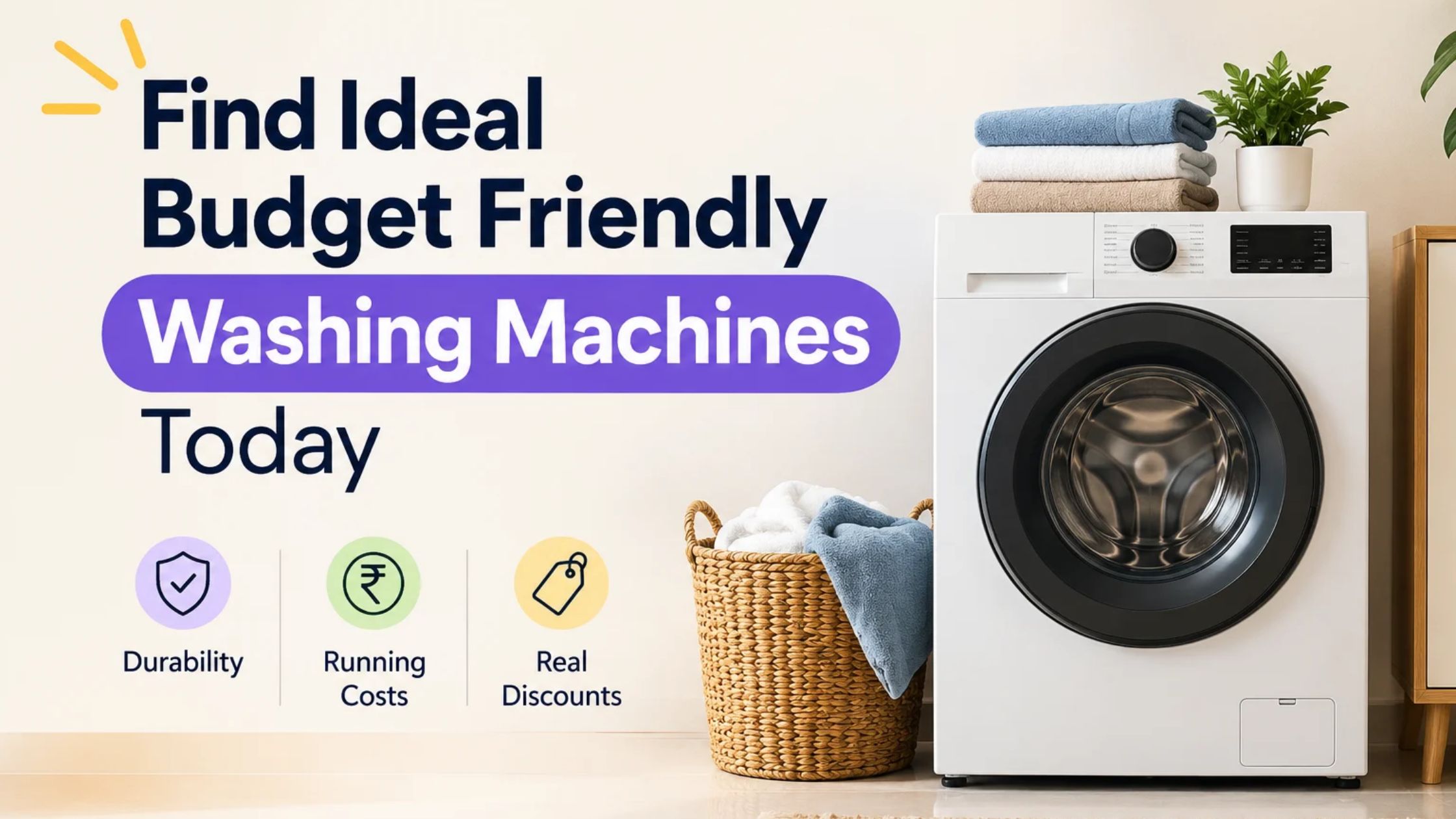 Find Ideal Budget Friendly Washing Machines Today
